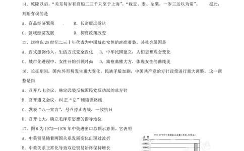 2014年高考历史试卷（福建）（空白卷）_历史历年高考真题_新&middot;PDF版2008-2025&middot;高考历史真题_历史（按试卷类型分类）2008-2025_自主命题卷&middot;历史（2008-2025）