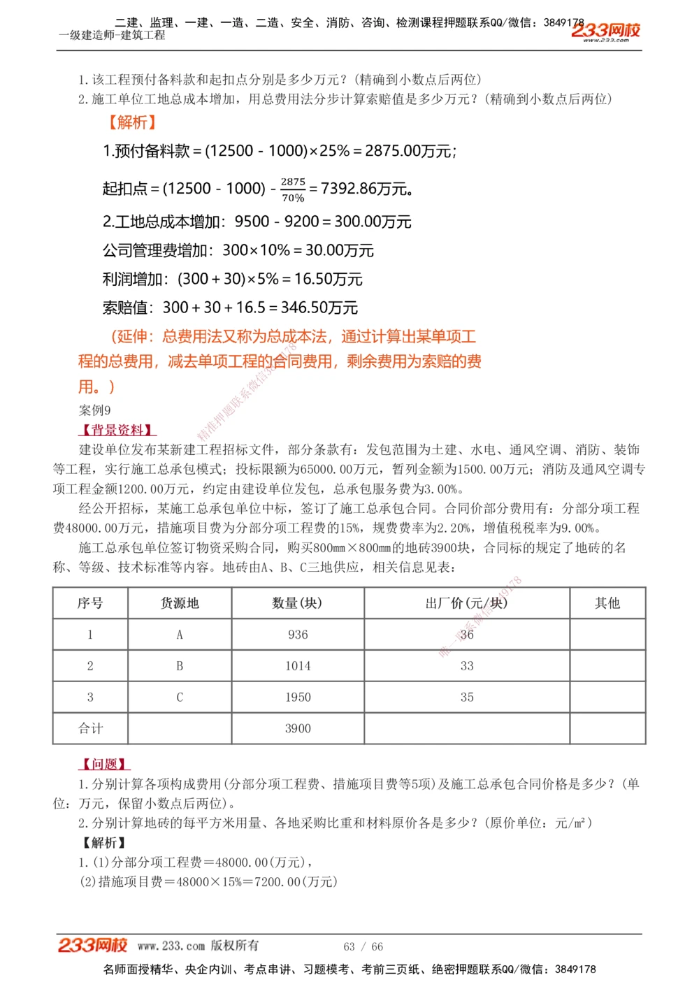 1-24_2026年一级建造师_2026年一建建筑_2025年一建建筑SVIP_04-冲刺串讲✿考点强化✿小灶集训_03-建筑《案例专项班》梁毛233