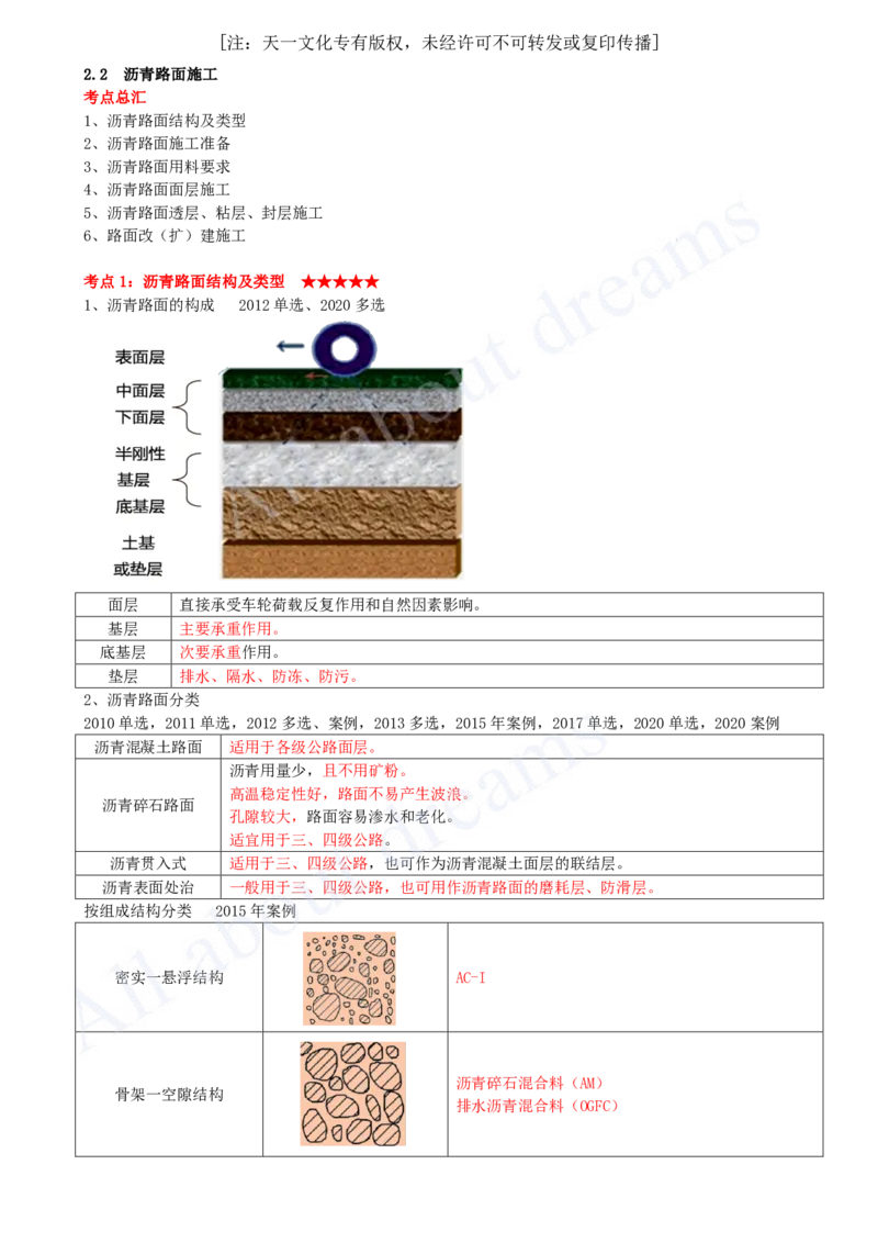 2025-06-第2章-路面工程（二）_2026年一级建造师_2026年一建公路_2025年一建公路SVIP_04-冲刺串讲✿考点强化✿小灶集训_04-公路《冲刺串讲班》安慧KL_讲义