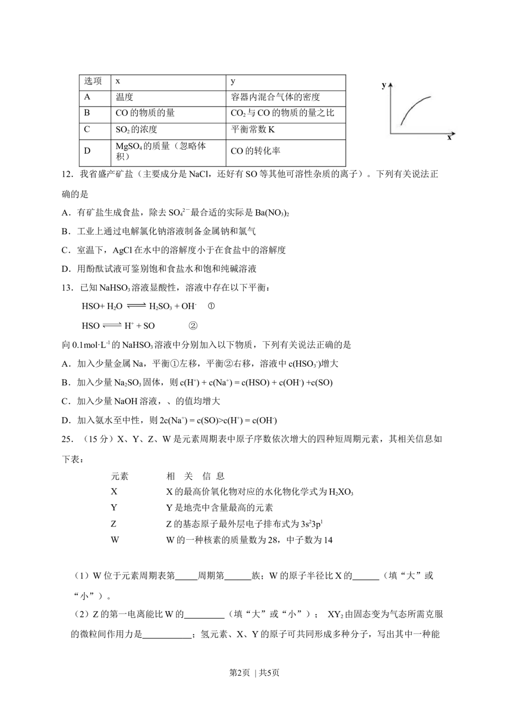 2013年高考化学试卷（安徽）（空白卷）_历年高考真题合集_化学历年高考真题_新&middot;Word版2008-2025&middot;高考化学真题_化学（按年份分类）2008-2025_2013&middot;高考化学真题