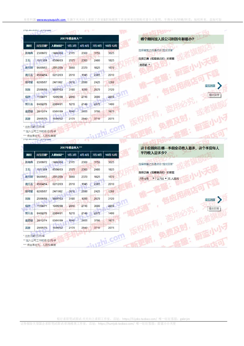渣打银行2019招聘1023在线测试真题及答案_2025春招题库汇总_外资银行题库_23渣打_2019年历次OT真题及答案