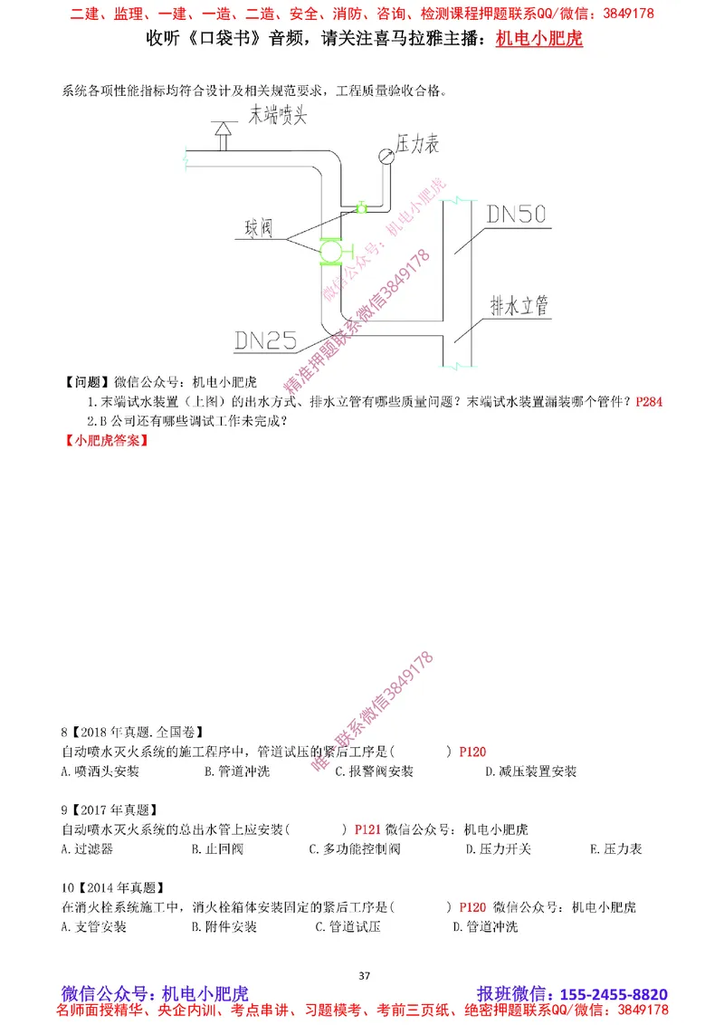 2025《一建机电-章节真题》空白版_2026年一级建造师_2026年一建机电_2025年一建机电SVIP_04-冲刺串讲✿考点强化✿小灶集训_68-机电《实操看图班》小肥虎SMR