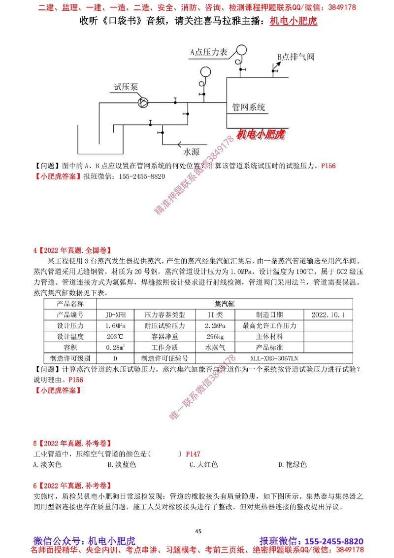 2025《一建机电-章节真题》空白版_2026年一级建造师_2026年一建机电_2025年一建机电SVIP_04-冲刺串讲✿考点强化✿小灶集训_68-机电《实操看图班》小肥虎SMR