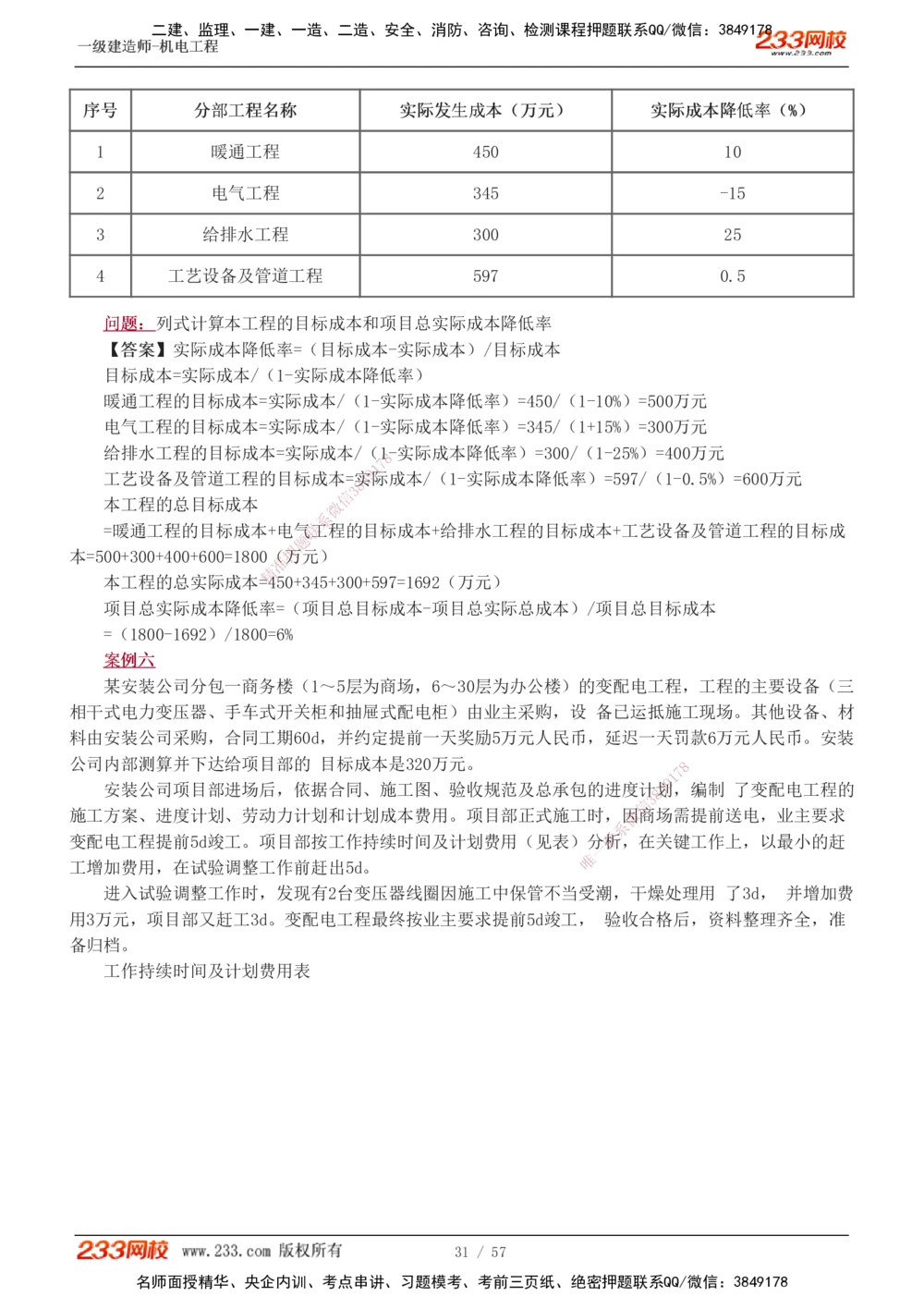 1-15_2026年一级建造师_2026年一建机电_2025年一建机电SVIP_04-冲刺串讲✿考点强化✿小灶集训_10-机电《案例专项班》王克233