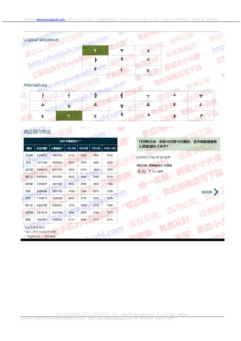 渣打银行2020招聘0919在线测试真题及答案_2025春招题库汇总_外资银行题库_23渣打_2020年历次OT真题及答案