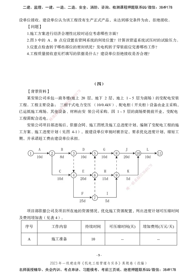 2023年一建建造师《机电工程管理与实务》真题卷（改编）_2026年一级建造师_2026年一建机电_2025年一建机电SVIP_01-精华文档✿电子教材✿历年真题_02-历年真题PDF
