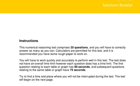 NumericalReasoningTest15-Solutions_2025春招题库汇总_十大行测题库_2023年十大热门题库更新中_05、TalentQ汇总_TalentQ笔试题库中文_TalentQ（图文版-参考）_2选看通用测试题，适用于TalentQ（N多题）