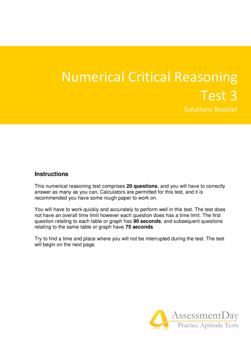 NumericalReasoningTest15-Solutions_2025春招题库汇总_十大行测题库_2023年十大热门题库更新中_05、TalentQ汇总_TalentQ笔试题库中文_TalentQ（图文版-参考）_2选看通用测试题，适用于TalentQ（N多题）