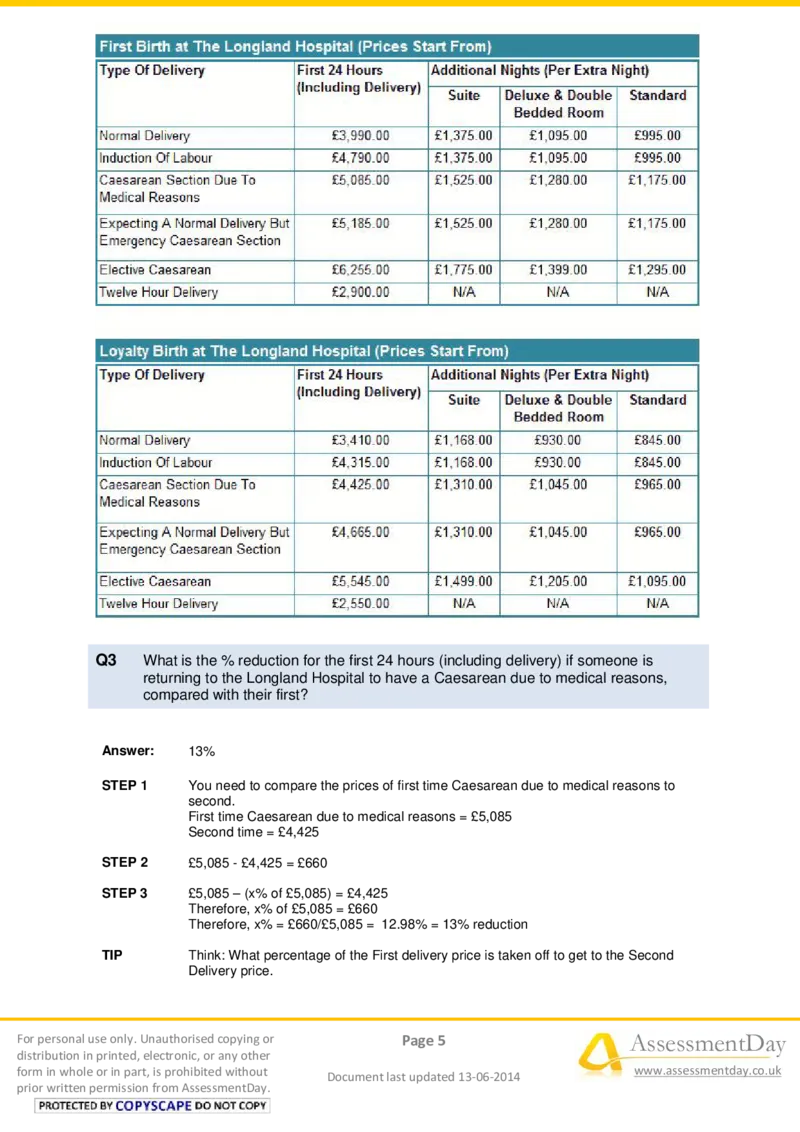 NumericalReasoningTest15-Solutions_2025春招题库汇总_十大行测题库_2023年十大热门题库更新中_05、TalentQ汇总_TalentQ笔试题库中文_TalentQ（图文版-参考）_2选看通用测试题，适用于TalentQ（N多题）