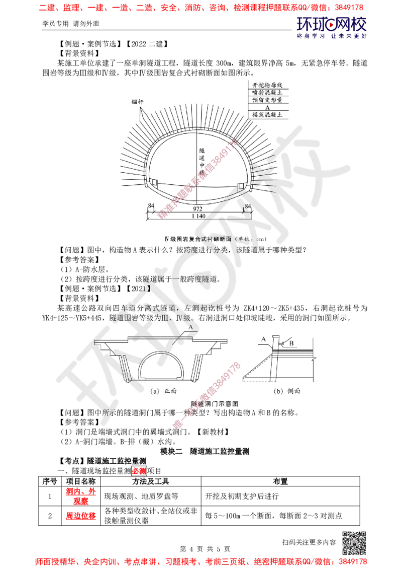 13.2025一建公路案例特训-第13讲-专题四隧道工程（1）_2026年一级建造师_2026年一建公路_2025年一建公路SVIP_04-冲刺串讲✿考点强化✿小灶集训_07-公路《案例特训班》吴然HQ
