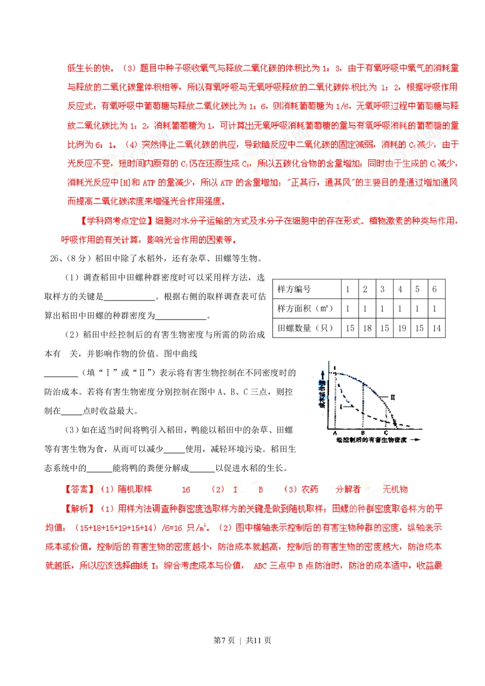 2013年高考生物试卷（山东）（解析卷）_生物历年高考真题_新&middot;PDF版2008-2025&middot;高考生物真题_生物（按试卷类型分类）2008-2025_自主命题卷&middot;生物（2008-2025）