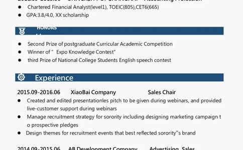 懂职帝英文简历模板推荐02-销售_2025春招题库汇总_快消题库-2_2023快消合集(17家持续更新中）_全球500强快消公司_简历_懂职帝英文简历