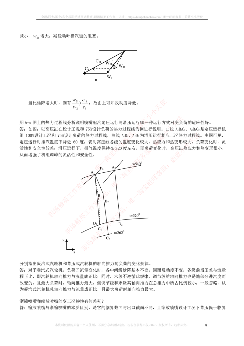 热能工程与动力类专业知识点--汽轮机原理知识点讲义整理_2025春招题库汇总_国企题库_国家能源_20230827_151217_2-国家能源集团2023招聘笔试完整知识点（专业知识部分）_热能工程与动力类