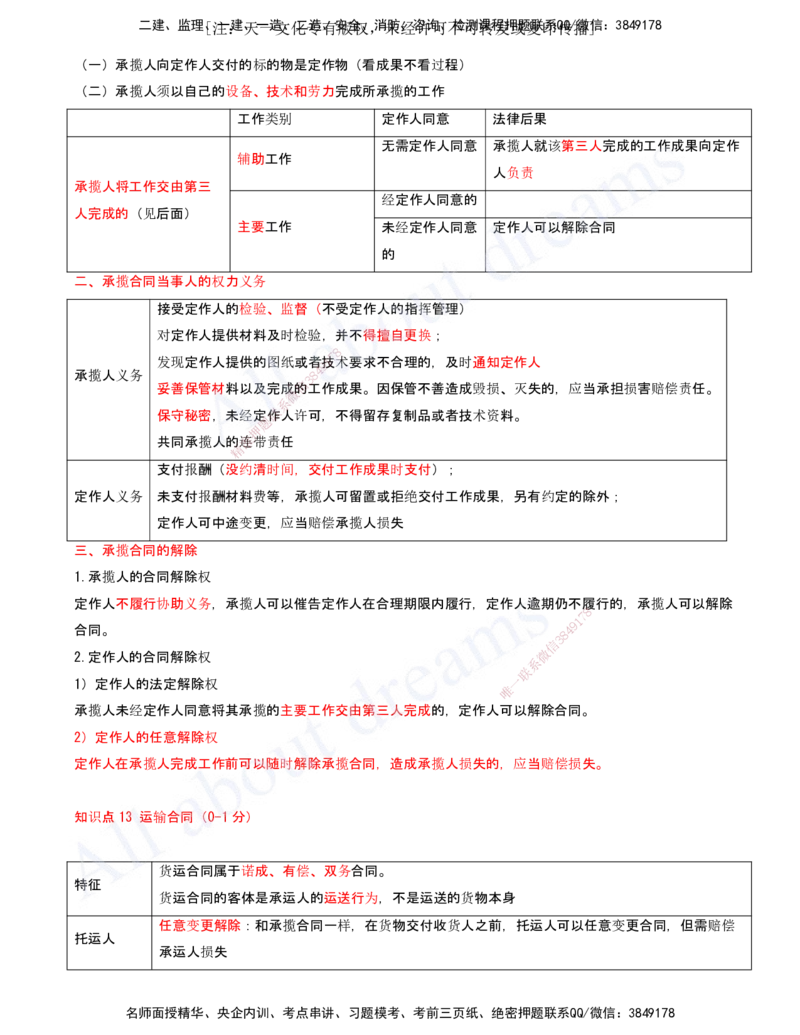 2025-11-第5章-建设工程合同法律制度（二）_2026年一建法规_2025年一建法规SVIP_04-冲刺串讲✿考点强化✿小灶集训_03-法规《冲刺串讲班》王欣XSW_讲义