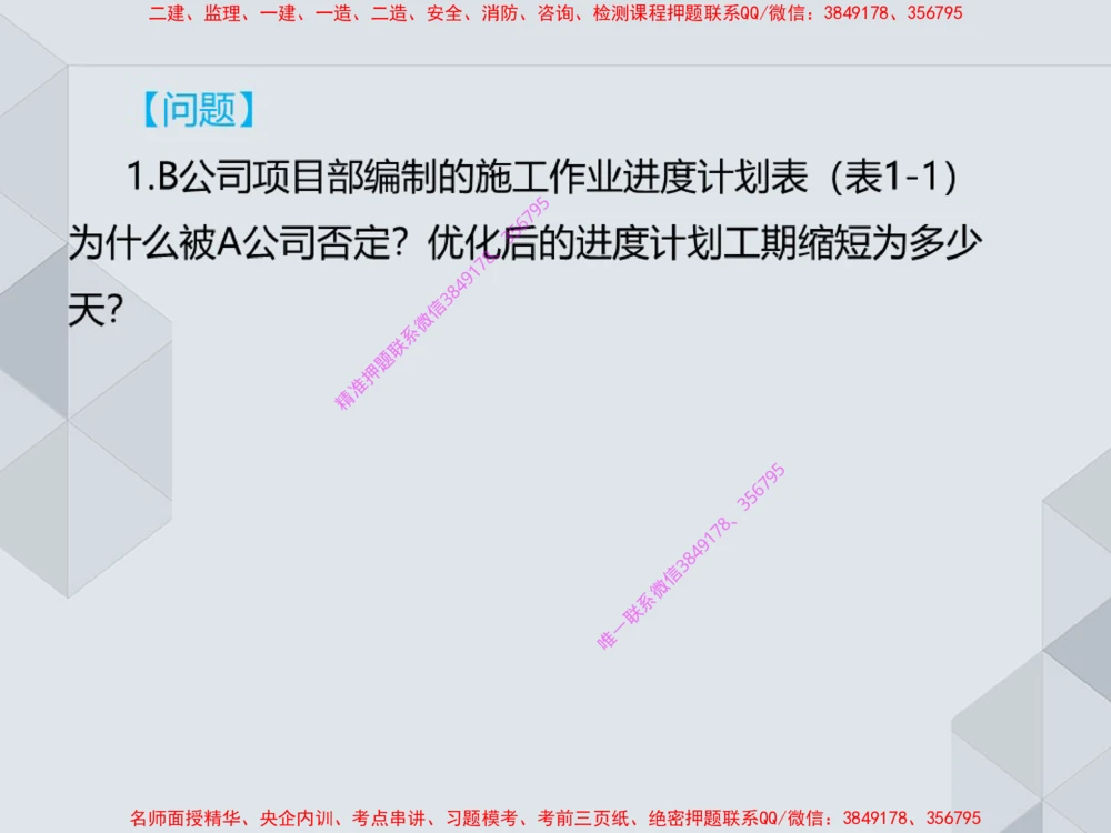 17.25一建机电案例专项专题7-进度管理（1）_2026年一级建造师_2026年一建机电_2025年一建机电SVIP_04-冲刺串讲✿考点强化✿小灶集训_23-机电《案例专项班》苏婷HQ推荐