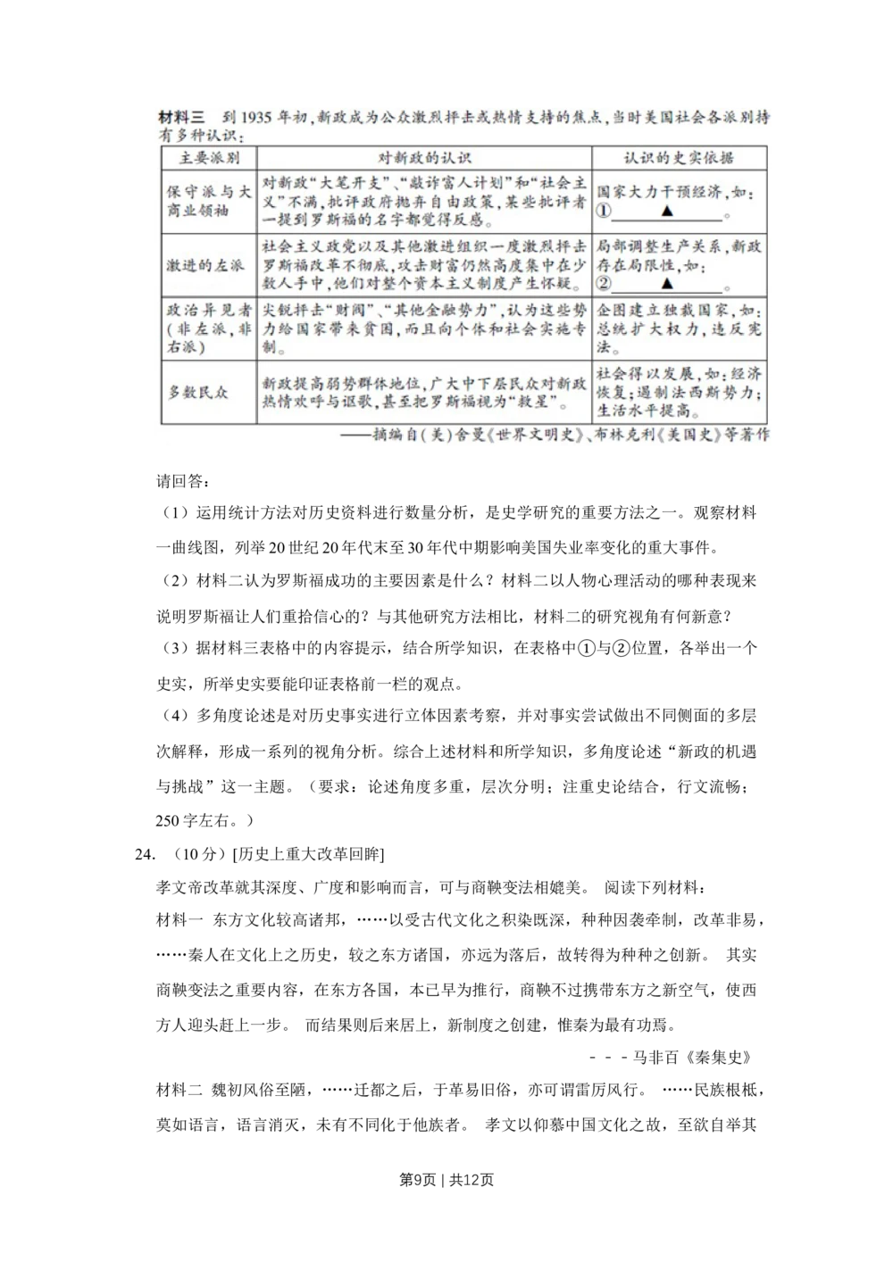 2013年高考历史试卷（江苏）（空白卷）_历史历年高考真题_新&middot;Word版2008-2025&middot;高考历史真题_历史（按省份分类）2008-2025_2008-2025&middot;（江苏）历史高考真题