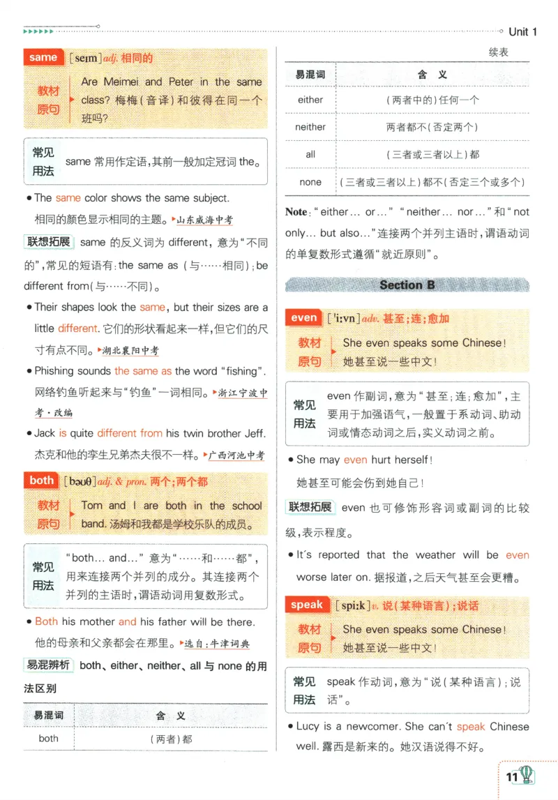 2026版《初中必刷题》英语RJ7上狂K重点_A007初中必刷合集2_A039初中必刷题合集_7上_2026版《初中必刷题》英语RJ7上