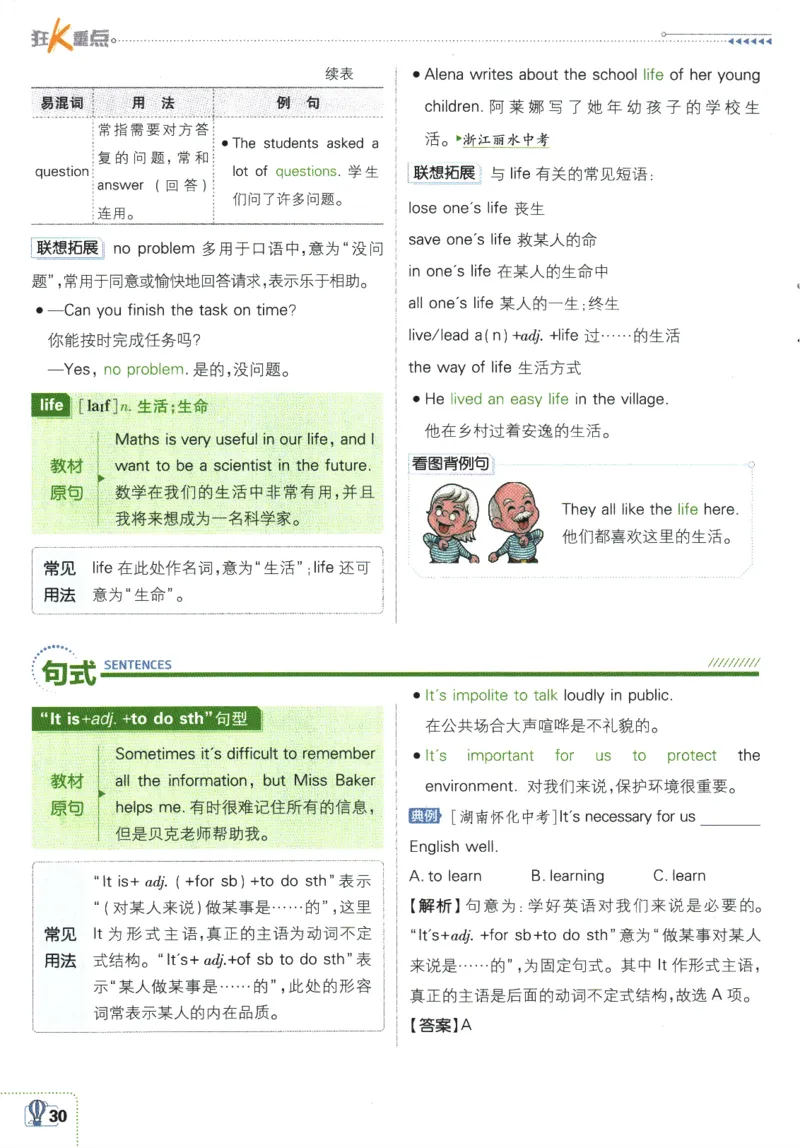 2026版《初中必刷题》英语RJ7上狂K重点_A007初中必刷合集2_A039初中必刷题合集_7上_2026版《初中必刷题》英语RJ7上