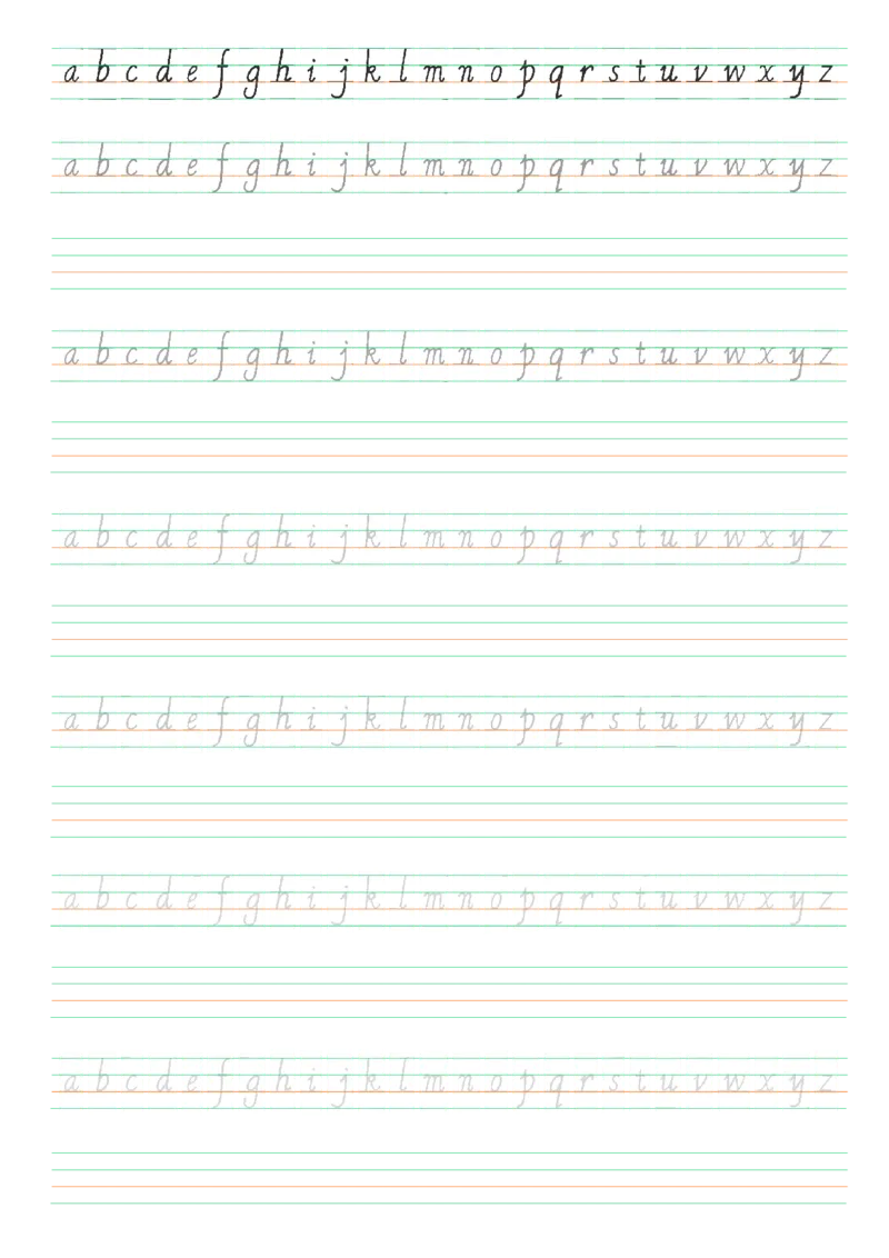26英文字母手写临摹描红_幼小衔接全套_7.幼小衔接全套_04、英语_1、英语课件和教案、描红等_01、英文字母课