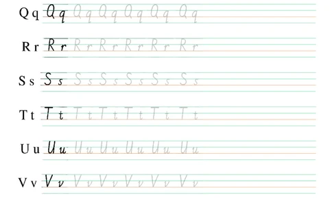 26英文字母手写临摹描红_幼小衔接全套_7.幼小衔接全套_04、英语_1、英语课件和教案、描红等_01、英文字母课