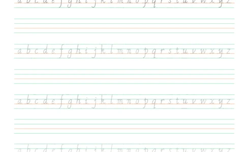 26英文字母手写临摹描红_幼小衔接全套_7.幼小衔接全套_04、英语_1、英语课件和教案、描红等_01、英文字母课