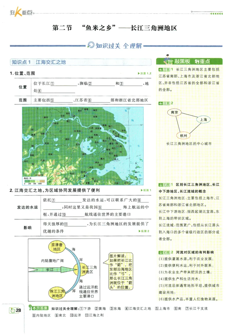 2026春《初中必刷题》地理RJ8下狂K重点_2026春《初中必刷题》地理RJ8下