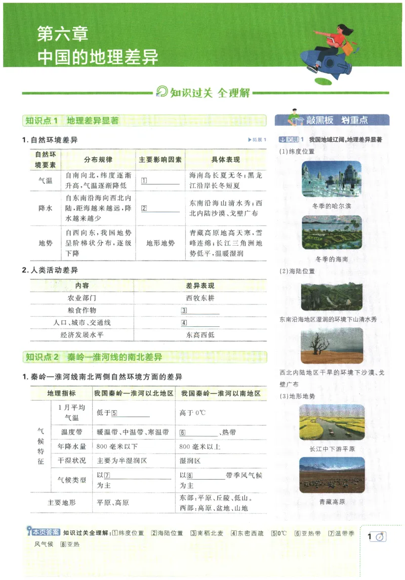 2026春《初中必刷题》地理RJ8下狂K重点_2026春《初中必刷题》地理RJ8下