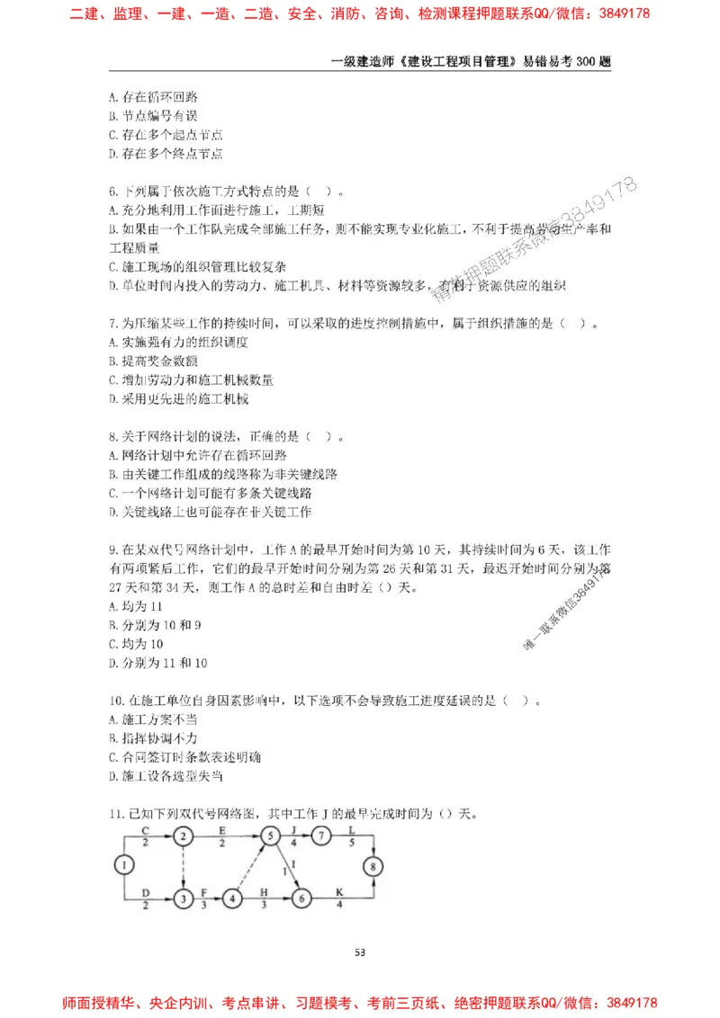 2025年一级建造师《建设工程项目管理》易错易考300题_2026年一级建造师_2026年一建管理_2025年一建管理SVIP_01-精华文档✿电子教材✿历年真题_25-管理《易错易考300题》SMR推荐
