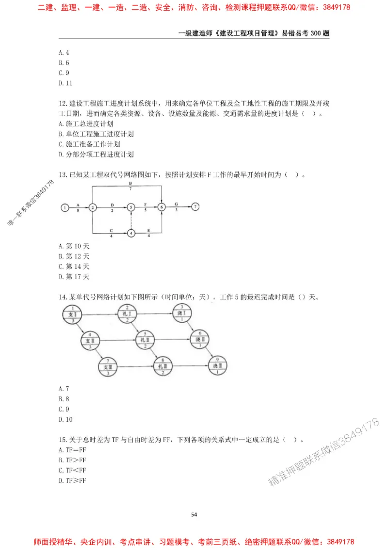 2025年一级建造师《建设工程项目管理》易错易考300题_2026年一级建造师_2026年一建管理_2025年一建管理SVIP_01-精华文档✿电子教材✿历年真题_25-管理《易错易考300题》SMR推荐