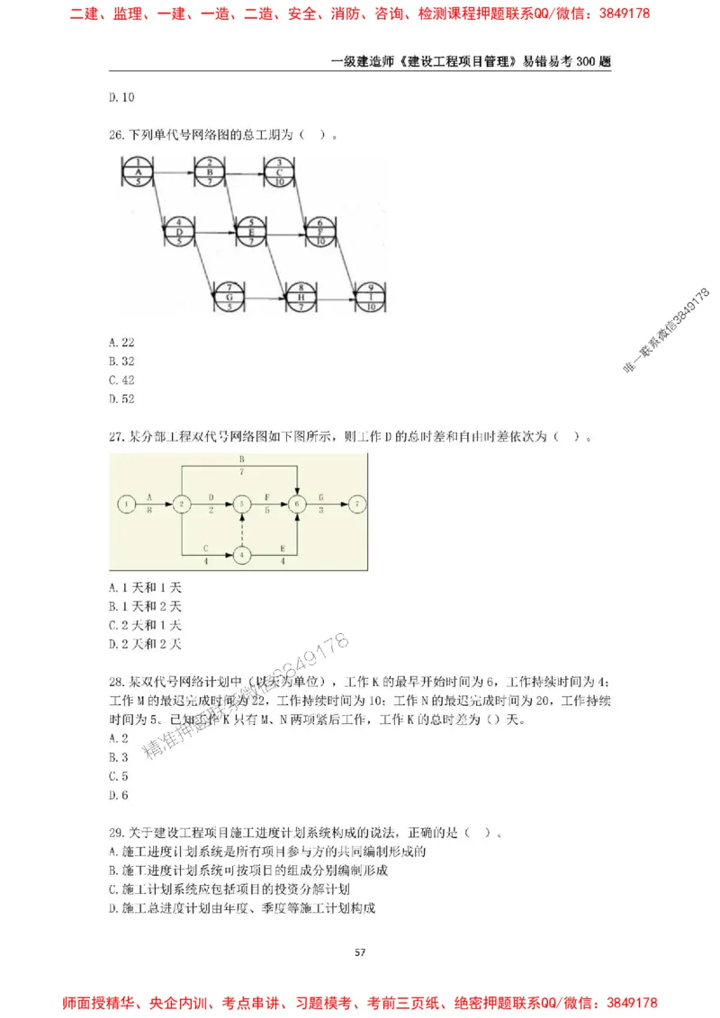 2025年一级建造师《建设工程项目管理》易错易考300题_2026年一级建造师_2026年一建管理_2025年一建管理SVIP_01-精华文档✿电子教材✿历年真题_25-管理《易错易考300题》SMR推荐