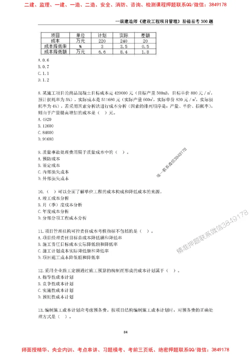 2025年一级建造师《建设工程项目管理》易错易考300题_2026年一级建造师_2026年一建管理_2025年一建管理SVIP_01-精华文档✿电子教材✿历年真题_25-管理《易错易考300题》SMR推荐