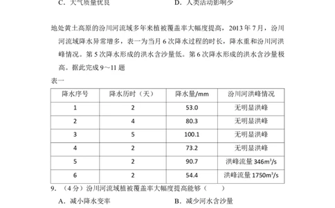 2018年高考地理试卷（新课标Ⅱ）（空白卷）_地理历年高考真题_新&middot;Word版2008-2025&middot;高考地理真题_地理（按省份分类）2008-2025_2010-2025&middot;（宁夏）地理高考真题