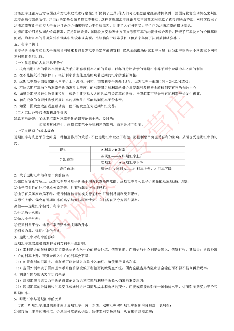 金融专项讲义--国际金融学知识考点讲义归纳总结_2025春招题库汇总_十大行测题库_2023年十大热门题库更新中_09、易考汇总_银行笔试包含专业题_专项讲义
