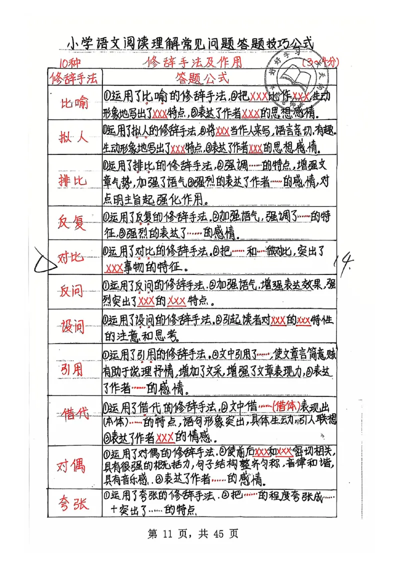 3-6年级阅读理解答题模板_儿童阅读理解排序初级练习题基础启蒙观察细节短文学习训练电子版(1)