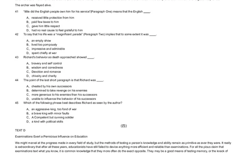 2019年军队文职统一考试《专业科目》外国语言文学类&mdash;英语试题_军队文职(1)_01.军队文职真题-专业课_版本二_英语（2套2018、2019）