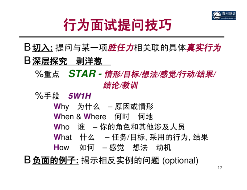 面试方法基于胜任力的行为面试法-31页_2025春招题库汇总_银行题库-1_银行全套上岸资料_500套面试话术_05面试话术实例_04面试方法