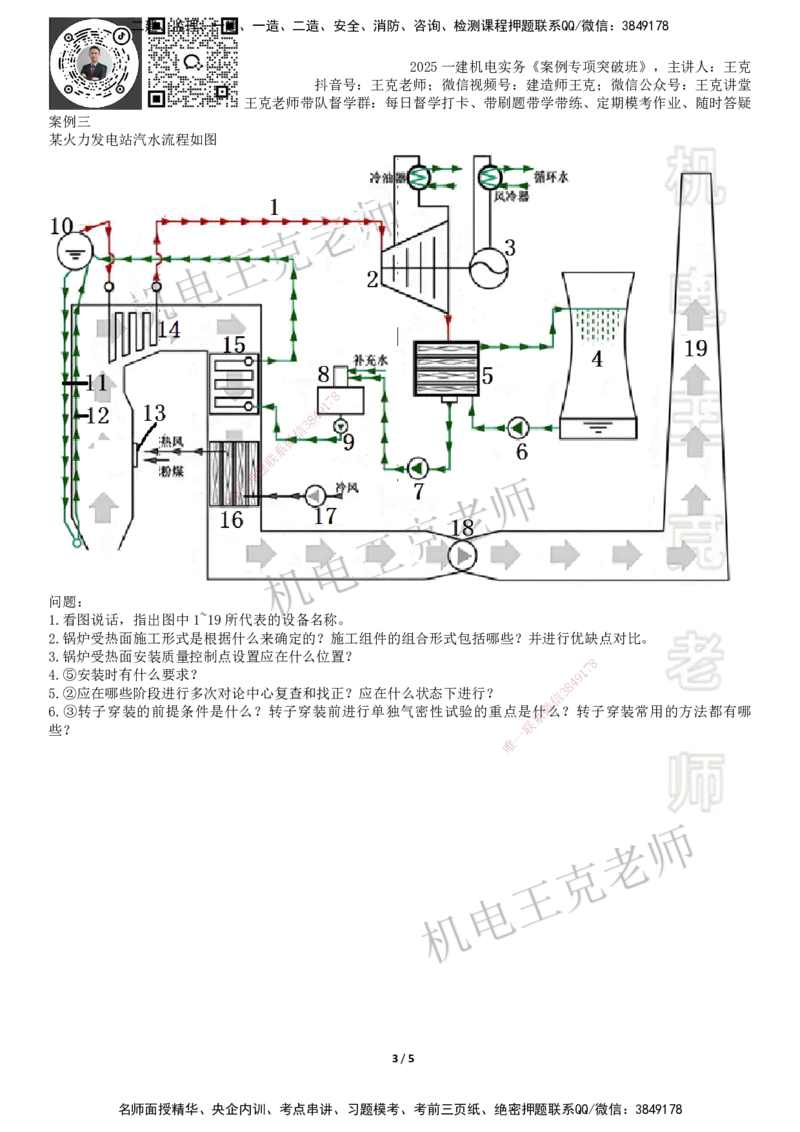 2025一建机电案例班-专题19图形实操-发电设备_2026年一级建造师_2026年一建机电_2025年一建机电SVIP_04-冲刺串讲✿考点强化✿小灶集训_49-机电《案例专项班》王克SMR_讲义