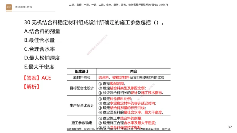 01.2025寇伟-选择速成-公路实务1（带练）_2026年一级建造师_2026年一建公路_2026年一建公路SVIP_2026一建公路SVIP_03-习题精析✿实战特训✿模考通关_讲义