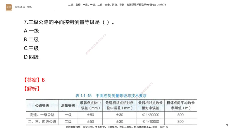 01.2025寇伟-选择速成-公路实务1（带练）_2026年一级建造师_2026年一建公路_2026年一建公路SVIP_2026一建公路SVIP_03-习题精析✿实战特训✿模考通关_讲义
