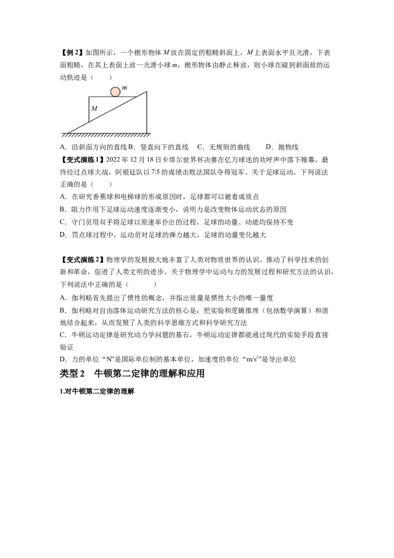 专题05牛顿运动定律的基本应用（原卷版）_2025高中物理模型方法技巧高三复习专题练习讲义_新版高考物理模型与方法