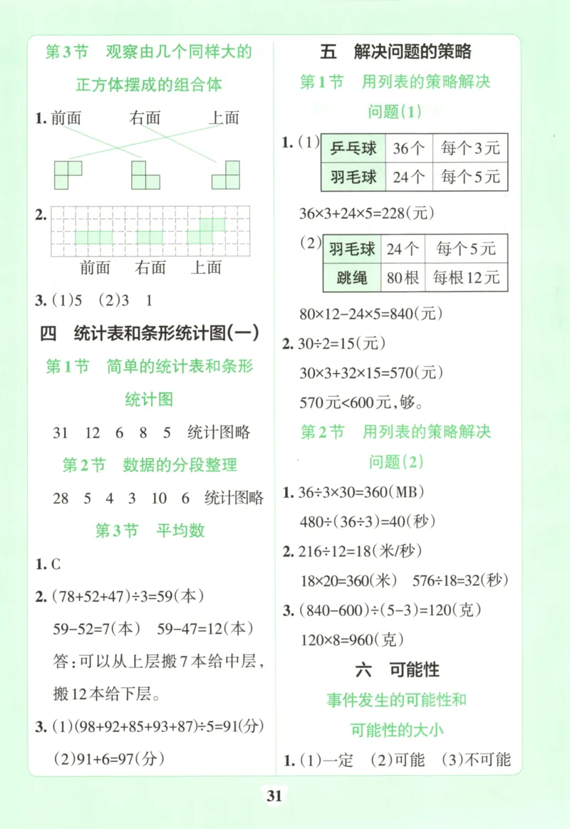 25秋《学霸冲A卷》4年级上册数学苏教版_25秋《小学学霸冲A卷》数学苏教版1456