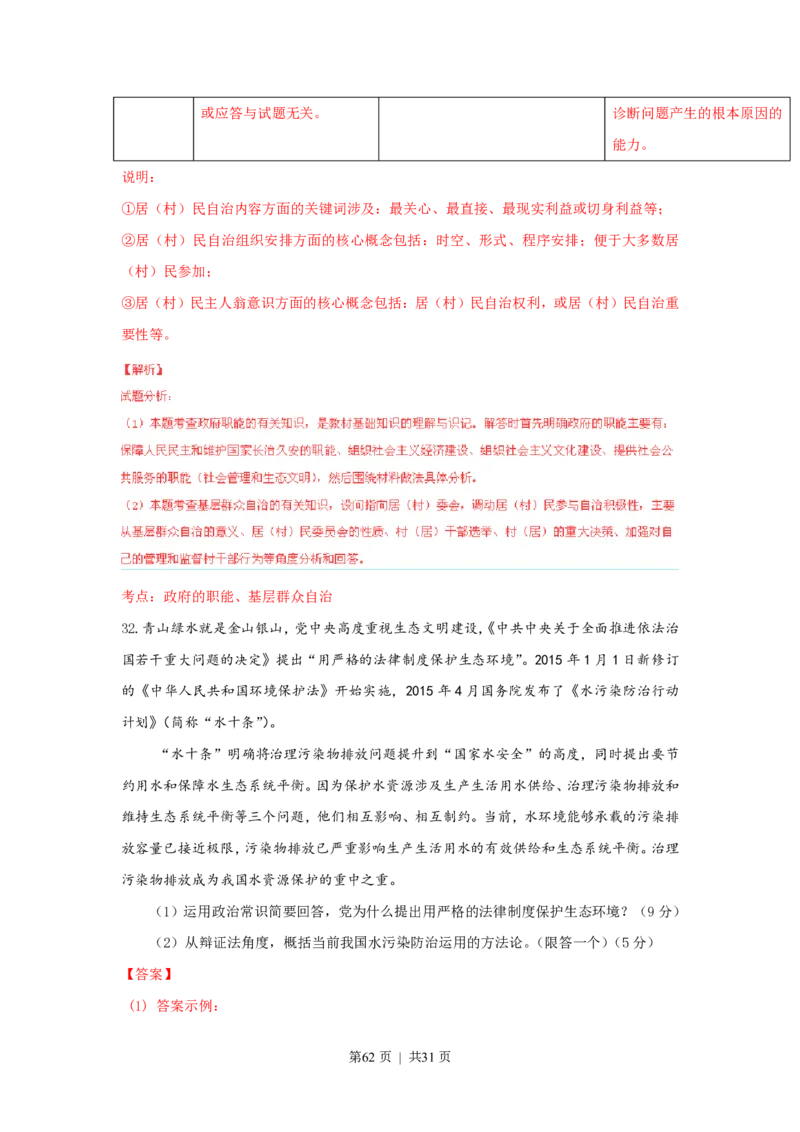 2015年高考政治试卷（上海）（解析）_政治历年高考真题_新&middot;PDF版2008-2025&middot;高考政治真题_政治（按试卷类型分类）2008-2025_自主命题卷&middot;政治（2008-2025）_上海自主命题&middot;政治（2008-2017）