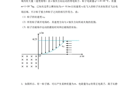 模型51旋转圆、放缩圆、磁聚焦模型（原卷版）_2025高中物理模型方法技巧高三复习专题练习讲义_高考物理模型最新模拟题专项训练