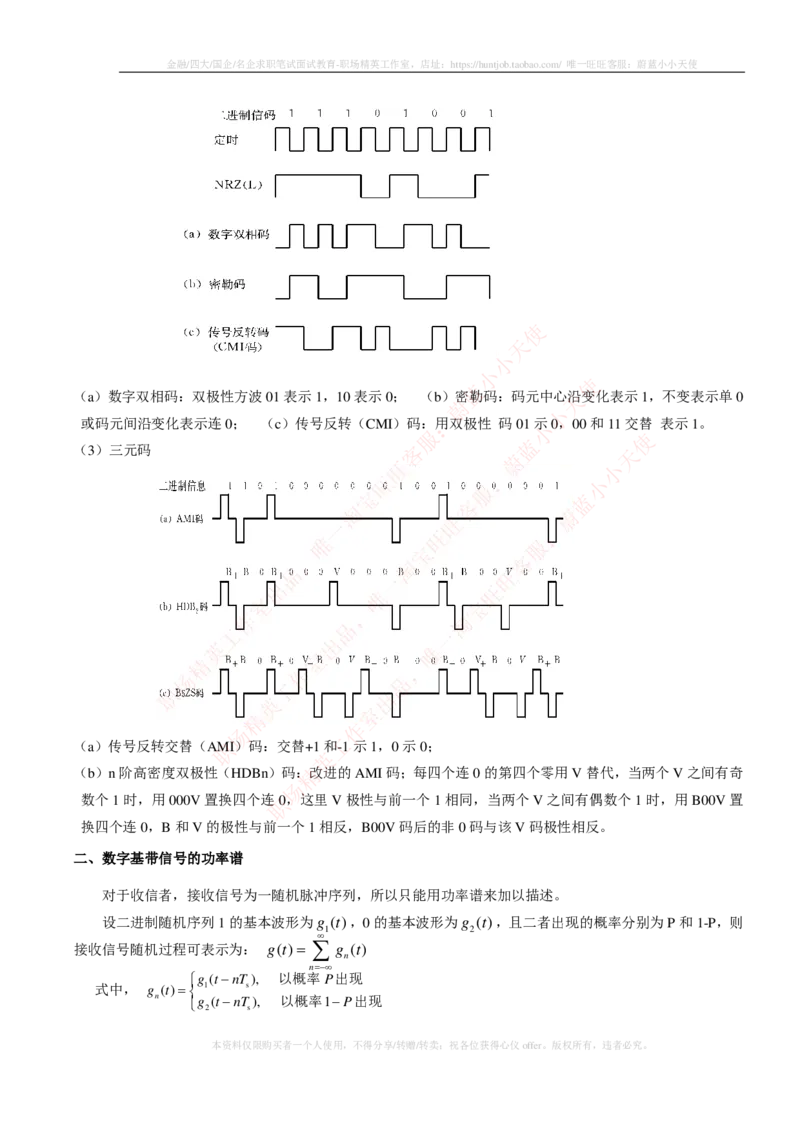 通信类-通信原理知识点_2025春招题库汇总_国企题库_中国烟草_3Yancao笔试专业完整知识点（仅需看本专业）_3.14通信类