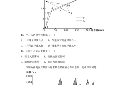 2018年高考地理试卷（浙江）（11月）（空白卷）_地理历年高考真题_新&middot;PDF版2008-2025&middot;高考地理真题_地理（按省份分类）2008-2025_2008-2025&middot;（浙江）地理高考真题