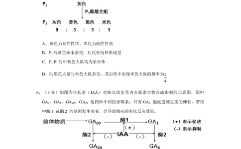 2013年高考生物试卷（天津）（空白卷）_生物历年高考真题_新&middot;Word版2008-2025&middot;高考生物真题_生物（按试卷类型分类）2008-2025_自主命题卷&middot;生物（2008-2025）_天津自主命题&middot;生物（2008-2024）