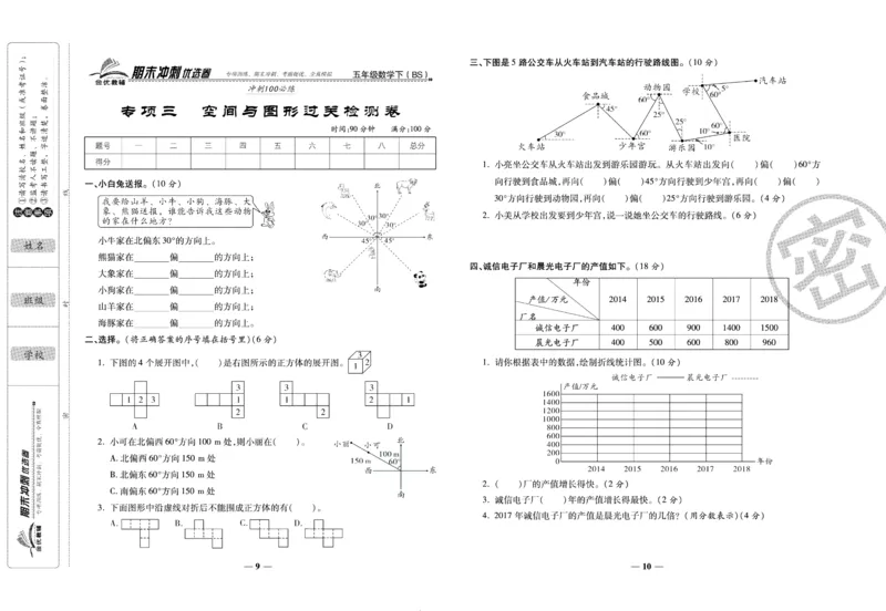 《期末冲刺优选卷》五年级下册数学北师版_2024年人教版小学数学一二三四五六年级上册下册期中期末试a0747_小学全科《同步练习+精品试卷》打包下载（1-6年级单元月考期中期末试卷）
