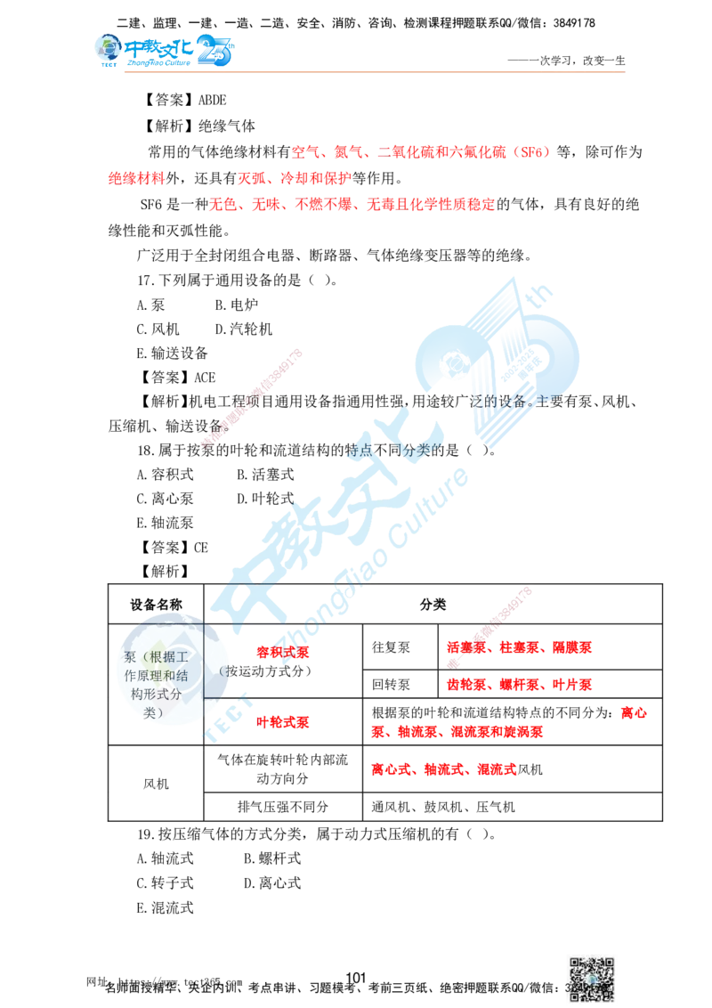 02.25一建机电实务-选择题（查漏补缺）_2026年一级建造师_2026年一建机电_2025年一建机电SVIP_04-冲刺串讲✿考点强化✿小灶集训_46-机电《冲刺面授班》刘建军ZJ_课程讲义
