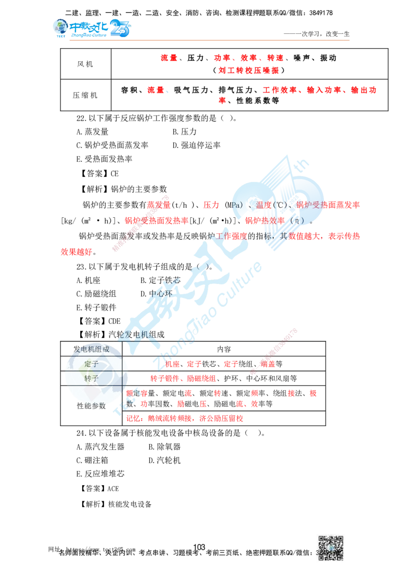 02.25一建机电实务-选择题（查漏补缺）_2026年一级建造师_2026年一建机电_2025年一建机电SVIP_04-冲刺串讲✿考点强化✿小灶集训_46-机电《冲刺面授班》刘建军ZJ_课程讲义