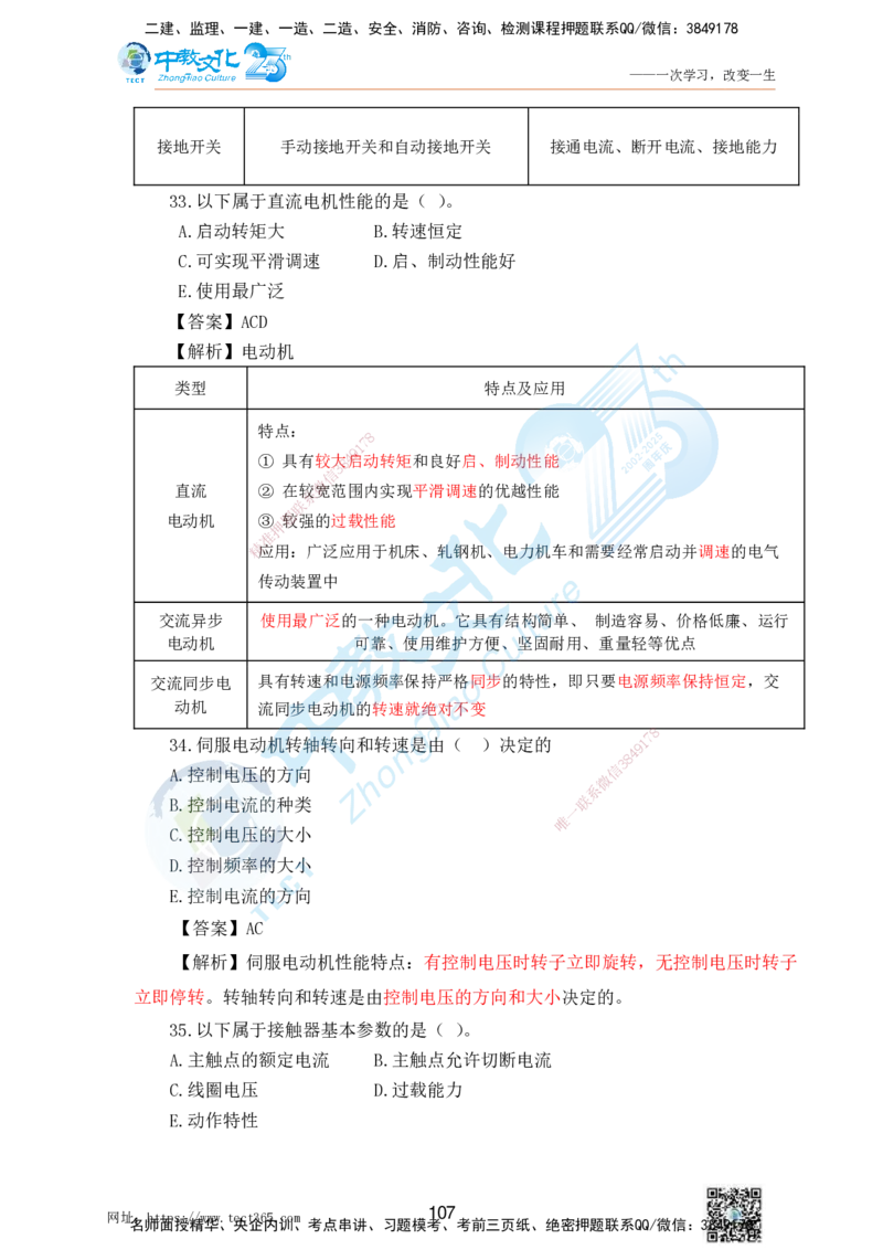 02.25一建机电实务-选择题（查漏补缺）_2026年一级建造师_2026年一建机电_2025年一建机电SVIP_04-冲刺串讲✿考点强化✿小灶集训_46-机电《冲刺面授班》刘建军ZJ_课程讲义